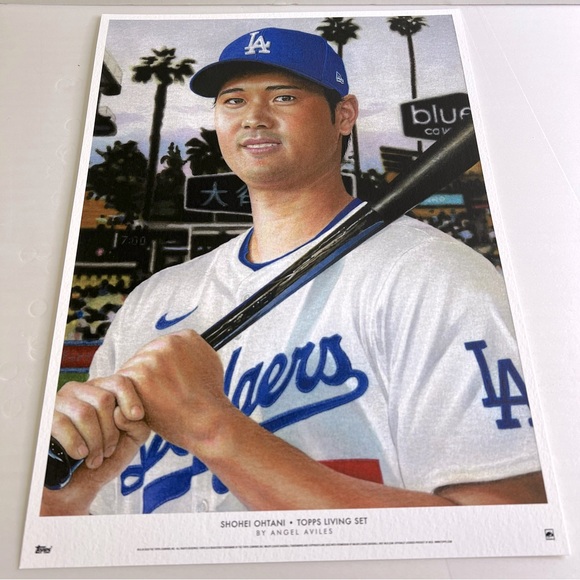 Shohei Ohtani Dodgers baseball poster - Picture 3 of 4